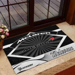 McLaren Doormat, Gift For McLaren Lovers, Gift For Him, Husband, Boyfriend CAR1903052564 - Black