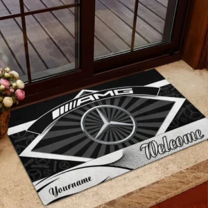 Mercedes AMG Doormat, Gift For Mercedes AMG Lovers, Gift For Him, Husband, Boyfriend CAR1903052565 - Black