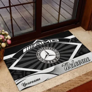Mercedes AMG Doormat, Gift For Mercedes AMG Lovers, Gift For Him, Husband, Boyfriend CAR1903052566 - Black