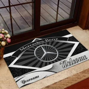Mercedes Benz Doormat, Gift For Mercedes Benz Lovers, Gift For Him, Husband, Boyfriend CAR1903052567 - Black