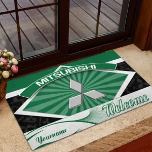Mitsubishi Doormat, Gift For Mitsubishi Lovers, Gift For Him, Husband, Boyfriend CAR1903052573 - Green