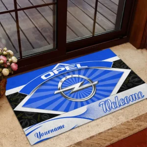 Opel Doormat, Gift For Opel Lovers, Gift For Him, Husband, Boyfriend CAR1903052576 - Blue