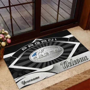 Pagani Doormat, Gift For Pagani Lovers, Gift For Him, Husband, Boyfriend CAR1903052577 - Black