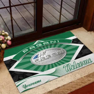Pagani Doormat, Gift For Pagani Lovers, Gift For Him, Husband, Boyfriend CAR1903052577 - Green