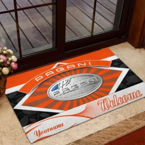Pagani Doormat, Gift For Pagani Lovers, Gift For Him, Husband, Boyfriend CAR1903052577 - Orange