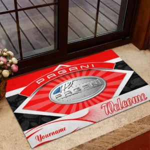 Pagani Doormat, Gift For Pagani Lovers, Gift For Him, Husband, Boyfriend CAR1903052577 - Red
