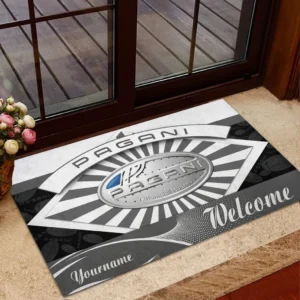 Pagani Doormat, Gift For Pagani Lovers, Gift For Him, Husband, Boyfriend CAR1903052577 - Grey