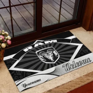 Ram Truck Doormat, Gift For Ram Truck Lovers, Gift For Him, Husband, Boyfriend CAR1903052581 - Black