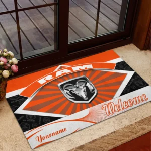 Ram Truck Doormat, Gift For Ram Truck Lovers, Gift For Him, Husband, Boyfriend CAR1903052581 - Orange