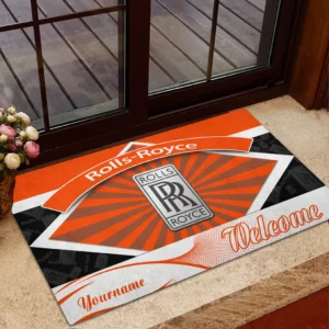 Rolls Royce Doormat, Gift For Rolls Royce Lovers, Gift For Him, Husband, Boyfriend CAR1903052583 - Orange