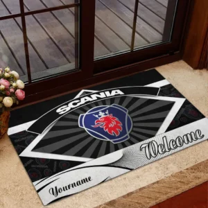 Scania Doormat, Gift For Scania Lovers, Gift For Him, Husband, Boyfriend CAR1903052585 - Black