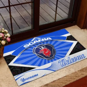 Scania Doormat, Gift For Scania Lovers, Gift For Him, Husband, Boyfriend CAR1903052585 - Blue