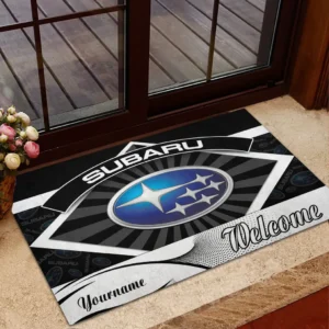 Subaru Doormat, Gift For Subaru Lovers, Gift For Him, Husband, Boyfriend CAR1903052588 - Black