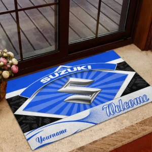 Suzuki Doormat, Gift For Suzuki Lovers, Gift For Him, Husband, Boyfriend CAR1903052589 - Blue