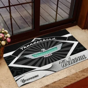 Thunderbird Doormat, Gift For Thunderbird Lovers, Gift For Him, Husband, Boyfriend CAR1903052591 - Black