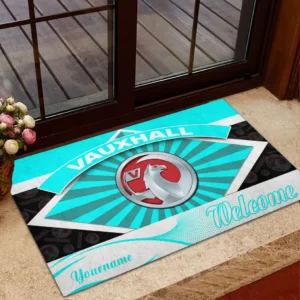 Vauxhall Doormat, Gift For Vauxhall Lovers, Gift For Him, Husband, Boyfriend CAR1903052594 - Cyan