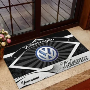 Volkswagen Doormat, Gift For Volkswagen Lovers, Gift For Him, Husband, Boyfriend CAR1903052595 - Black