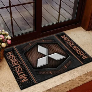 Mitsubishi Doormat, Welcome Mat Gift For Mitsubishi Lovers CAR194032125280 - Brown