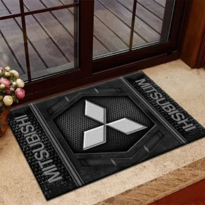 Mitsubishi Doormat, Welcome Mat Gift For Mitsubishi Lovers CAR194032125280 - Gray