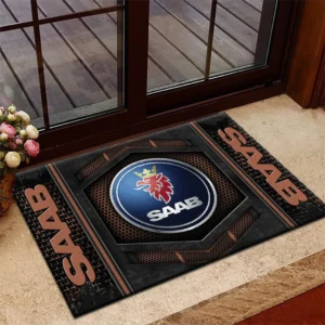 Saab Doormat, Welcome Mat Gift For Saab Lovers CAR194032125281 - Brown