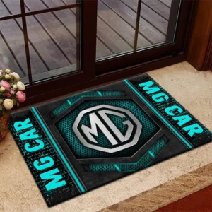 MG Doormat, Welcome Mat Gift For MG Lovers CAR194032125283 - Cyan