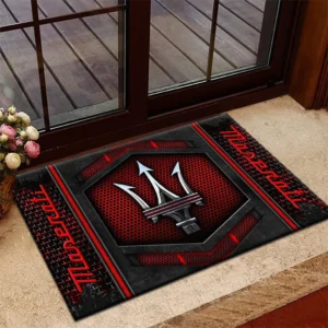 Maserati Doormat, Welcome Mat Gift For Maserati Lovers CAR194032125284 - Red