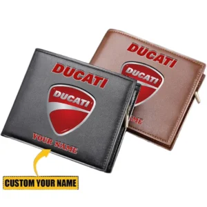 Ducatti Horizontal Leather Wallet, Gift For Ducatti Lovers, Gift For Him, Husband, Boyfriend CAR29030625025