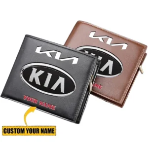 Kia Horizontal Leather Wallet, Gift For Kia Lovers, Gift For Him, Husband, Boyfriend CAR29030625050