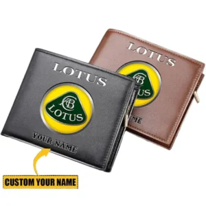 Lotus Horizontal Leather Wallet, Gift For Lotus Lovers, Gift For Him, Husband, Boyfriend CAR29030625058