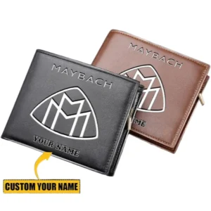Maybach Horizontal Leather Wallet, Gift For Maybach Lovers, Gift For Him, Husband, Boyfriend CAR29030625060