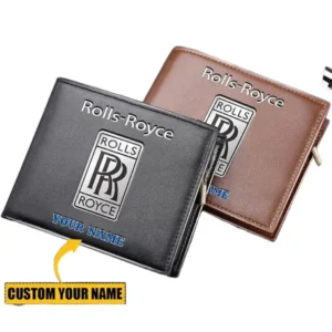 Rolls Royce Horizontal Leather Wallet, Gift For Rolls Royce Lovers, Gift For Him, Husband, Boyfriend CAR29030625085