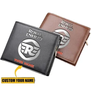 Royal Enfield Horizontal Leather Wallet, Gift For Royal Enfield Lovers, Gift For Him, Husband, Boyfriend CAR29030625086