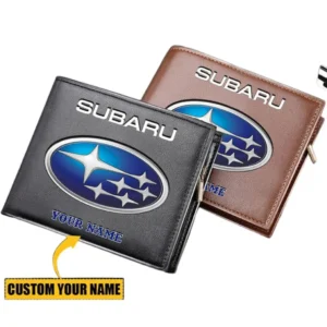 Subaru Horizontal Leather Wallet, Gift For Subaru Lovers, Gift For Him, Husband, Boyfriend CAR29030625091