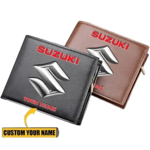 Suzuki Horizontal Leather Wallet, Gift For Suzuki Lovers, Gift For Him, Husband, Boyfriend CAR29030625092