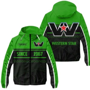Western Star Windbreaker Jacket Waterproof, Gift For Western Star Fan CAR305031825226 - Green