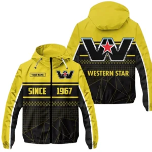 Western Star Windbreaker Jacket Waterproof, Gift For Western Star Fan CAR305031825226 - Yellow