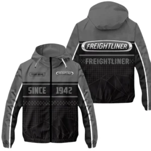 Freightliner Windbreaker Jacket Waterproof, Gift For Freightliner Fan CAR305031825227 - Gray