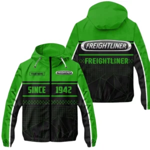 Freightliner Windbreaker Jacket Waterproof, Gift For Freightliner Fan CAR305031825227 - Green