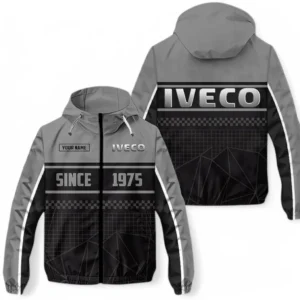 Iveco Windbreaker Jacket Waterproof, Gift For Iveco Fan CAR305031825242 - Gray