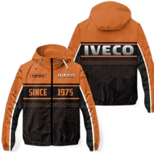 Iveco Windbreaker Jacket Waterproof, Gift For Iveco Fan CAR305031825242 - Orange