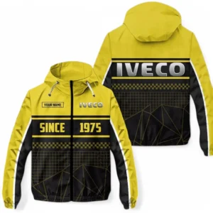 Iveco Windbreaker Jacket Waterproof, Gift For Iveco Fan CAR305031825242 - Yellow