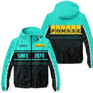 Ponsse Windbreaker Jacket Waterproof, Gift For Ponsse Fan CAR305031825247 - Cyan