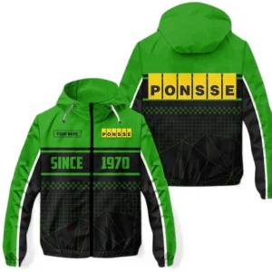 Ponsse Windbreaker Jacket Waterproof, Gift For Ponsse Fan CAR305031825247 - Green