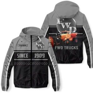 FWD Windbreaker Jacket Waterproof, Gift For FWD Fan CAR305031825254 - Gray