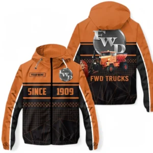 FWD Windbreaker Jacket Waterproof, Gift For FWD Fan CAR305031825254 - Orange