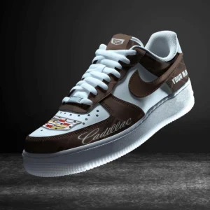 Cadillac Air Low-Top Sneakers, CAR All Over Print Air Low-Top Sneakers - Brown CAR3103202034