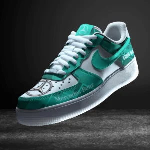 Mercedes-Benz Air Low-Top Sneakers, CAR All Over Print Air Low-Top Sneakers - Cyan CAR3103202035