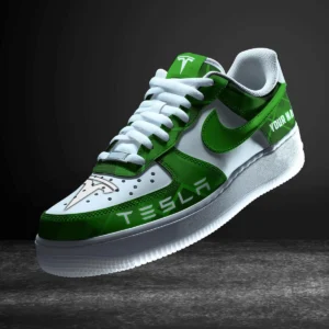Tesla Air Low-Top Sneakers, CAR All Over Print Air Low-Top Sneakers - Green CAR3103202045