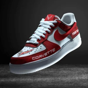 Chevrolet Corvette Air Low-Top Sneakers, CAR All Over Print Air Low-Top Sneakers - Red CAR3103202060