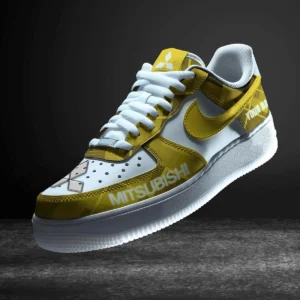 Mitsubishi Air Low-Top Sneakers, CAR All Over Print Air Low-Top Sneakers - Yellow CAR3103202063